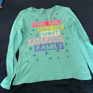 Girls long sleeve graphic T-shirt